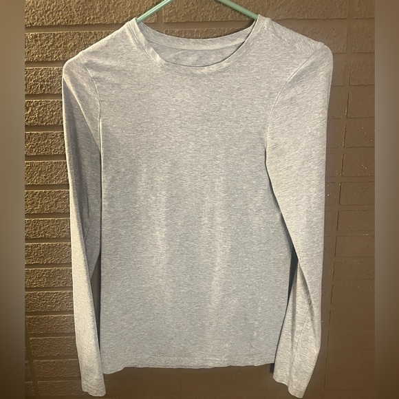 Pact Tops - Pact Gray Crewneck Long Sleeve Top